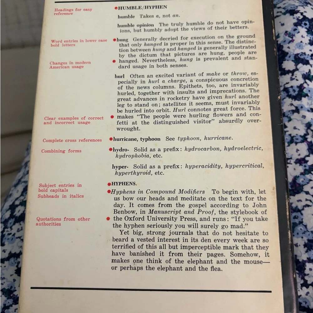 A Dictionary of Usage and Style by Roy H. Copperud - First Edition, Oct 1964